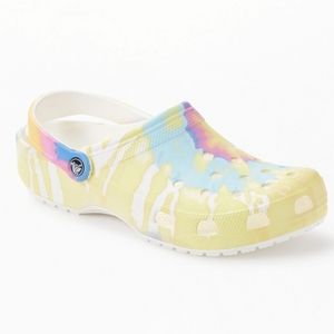 NWT Tie Die Crocs